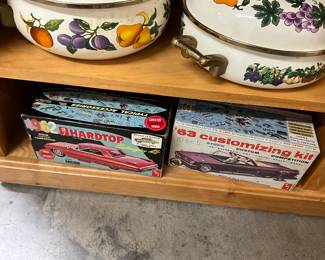 1962 Lincoln Continental Hardtop Model Car Kit - 1963 Buick Convertible Customizing Model Car Kit 