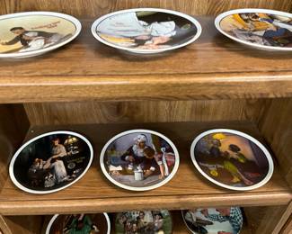 Norman Rockwell & Edwin Knowles Bradford Exchange Decorative Collector Wall Plates