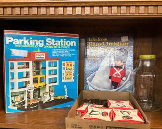 Nasta Parking Station Toy - Tales From Hans Christian Anderson Book - Clear Glass Milk/Juice Bottle/Jug
