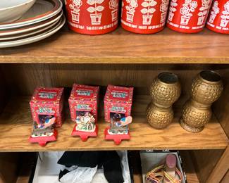 Happy Holiday Stocking Hangers - Diamond Pattern Vases