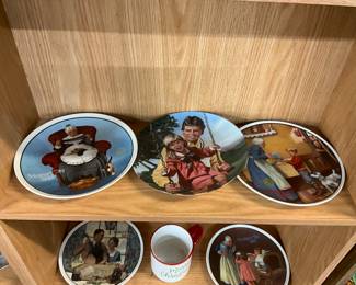 Norman Rockwell & Betsy Bradwell Decorative Collector Wall Plates