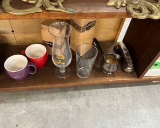 Starbucks Mugs/Cups - Hard Rock Cafe Cocktail Glass & Drinking Glass - Silver Plated Creamer /Pitcher - Telephone Cover