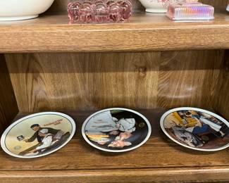 Norman Rockwell & Edwin Knowles Decorative Collector Wall Plates