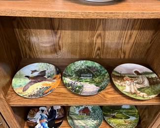 Royal Grafton Bone China & Woodland Gardens & Bradford Exchange Decorative Collector Plates