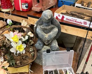 Wicker Basket - Garden Statue