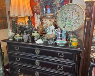 Dressers and store is full of art pieces