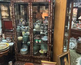 Asian curio cabinet