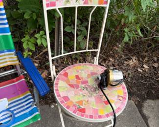 Mosaic Tiled Chair