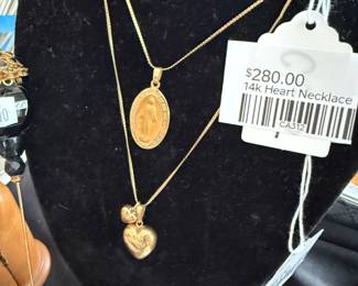 14k Heart Necklace