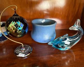 Hanging Ornament, Dolphin Paperweight