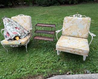 Vintage Outdoor Cushioned Chairs