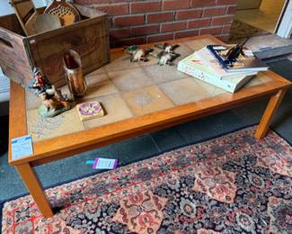 MCM Danish Style Tiled Table