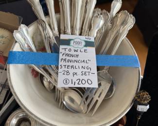 Towle French Provincial Sterling 28 Piece Set