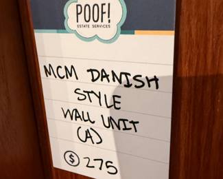 MCM Danish Style Wall Unit