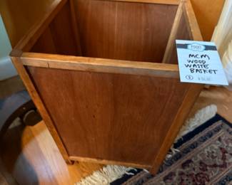 MCM Wood Waste Basket