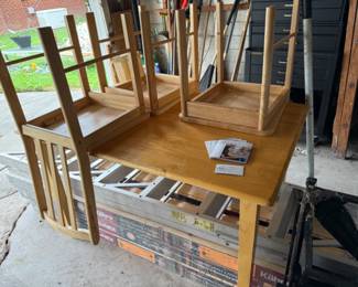 Wooden Table & Chairs
