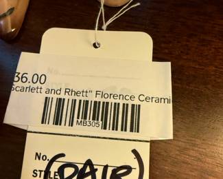 Scarlett and Rhett "Florence Ceramic Figurines"