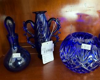 Greenfield Village Blue Art Vase