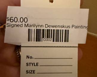 Signed Marilynn Dewenskus Painting