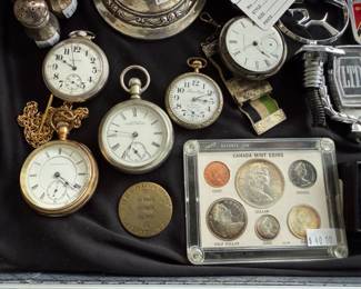 Pocket Watches, Coins