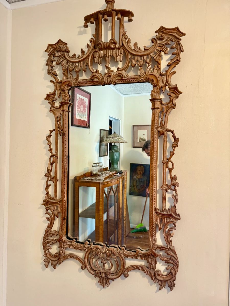 18th century "Chinese Chippendale" chinoiserie mirror