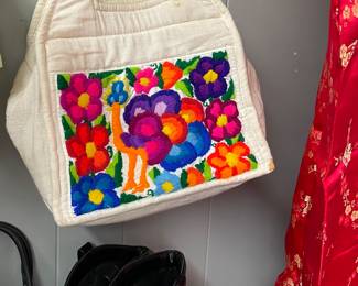 Hand Crafted Bright Colors Fabric Purse