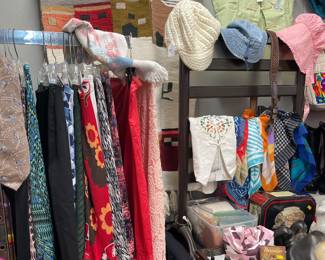 Assorted Scarves, Hats, Accessories
