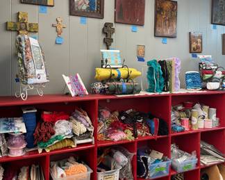 Sewing Notions, Fabric, Religious Icons