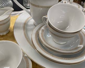 China Set Greek Pattern