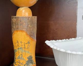 Hand Carved Wooden Doll Japan