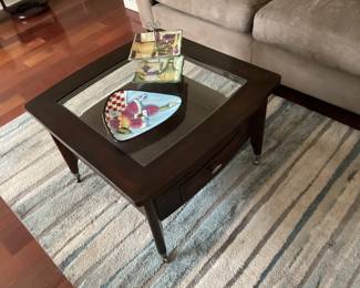 Top view of coffee table