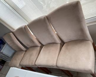 Set four parson style dining chairs