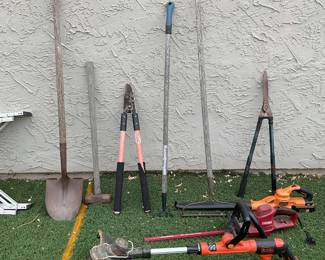 Garden tools will wind up in the garage for you, just trying to get pics online asap