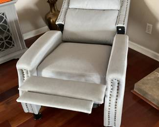 Recliner shown fully reclined