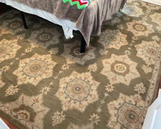 Area rug in bedroom great colors for many uses