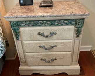 One of two night stands for bedroom set