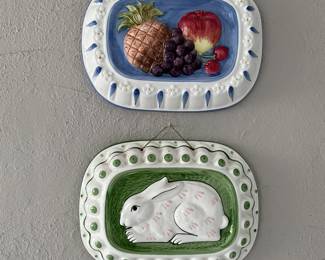 Ceramic jello molds make great kitchen décor