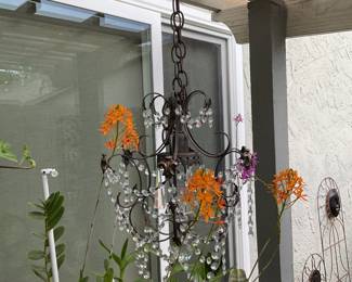 Crystal garden decor hanging