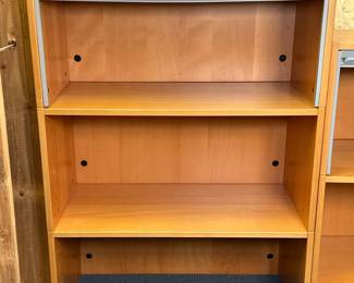 Swedish Style Two-Shelf Module with Blind - 1/2 | Swedish-style two-shelf bookshelf module with pull-down blind. - h. 47.25 x w. 33 x d. 16.5 in