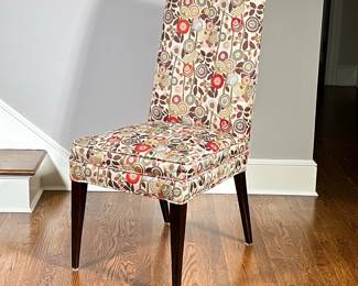 Contemporary Accent Chair | Pier One Imports (Fort Worth, Texas) contemporary accent chair with floral print. - h. 40.5 x w. 18.5 x d. 22 in