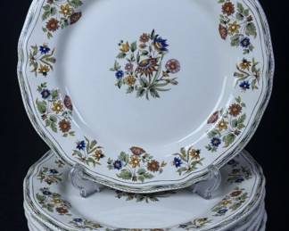 Gien France Moustiers Olerys Luncheon Plates