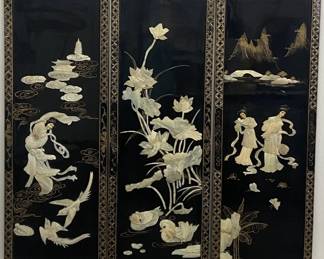 Black Lacquer Chinese Wall Hangings