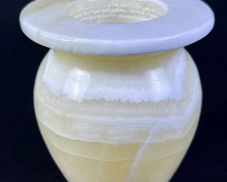 Carved Alabaster Vase