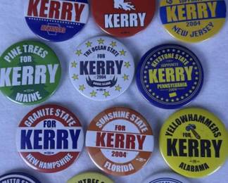 Assorted Lot Pinback Political Buttons