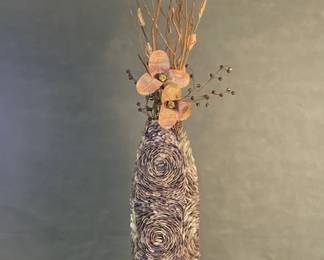 One of a Kind Seashell Vase Made in Philippines