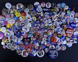 Mixed Lot Assorted Pinback Political Buttons