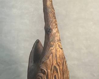Witco Cedar Carved Tall Cat