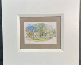 Cotswalds Lower Slaughter Watercolor Art Print