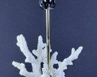Faux Coral Table Lamp