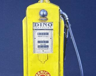 Vintage Tin Gas Pump Replica